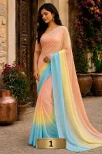 Rongdhonu Georgette Saree for Events and Special Moments