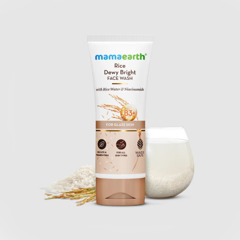 Mamaearth Rice Dewy Bright Face Wash 100ml (India)