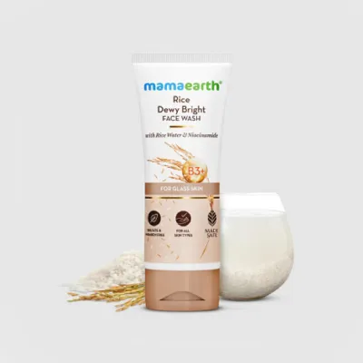 Mamaearth Rice Dewy Bright Face Wash 100ml (India)