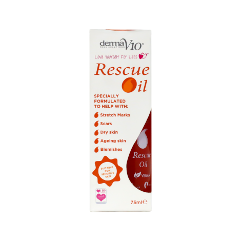 Derma V10 Rescue Oil 75ml (UK)