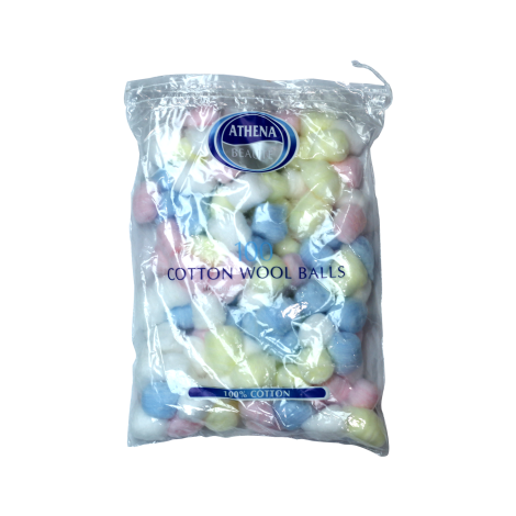 Athena Mix Colour Cotton Wool Balls 100 Pcs (EU)