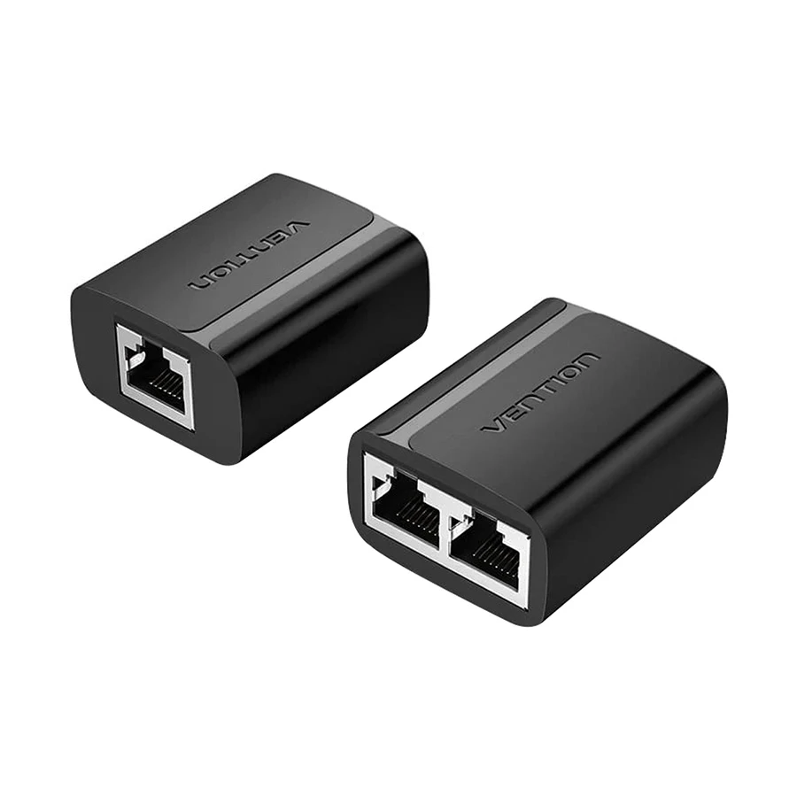 Vention IPTB0 RJ45 1 In 2 Out Ethernet Splitter Black
