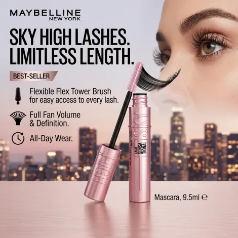Maybelline Sky High Washable Mascara - 801 Very Black (Limited Edition) (USA)