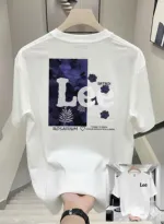 Men's Breathable Cotton-Spandex Drop Shoulder Tee with DTF Print