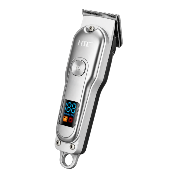 Original HTC AT-179 Rechargeable Hair Clipper & Beard Trimmer for Men | Cordless Grooming Kit with Stainless-Steel Blades & Adjustable Settings