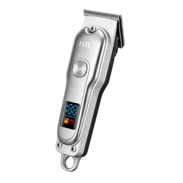 Original HTC AT-179 Rechargeable Hair Clipper & Beard Trimmer for Men | Cordless Grooming Kit with Stainless-Steel Blades & Adjustable Settings
