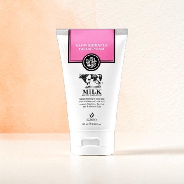 Scentio Milk Glow Radiance Facial Foam 100ml (Thailand)