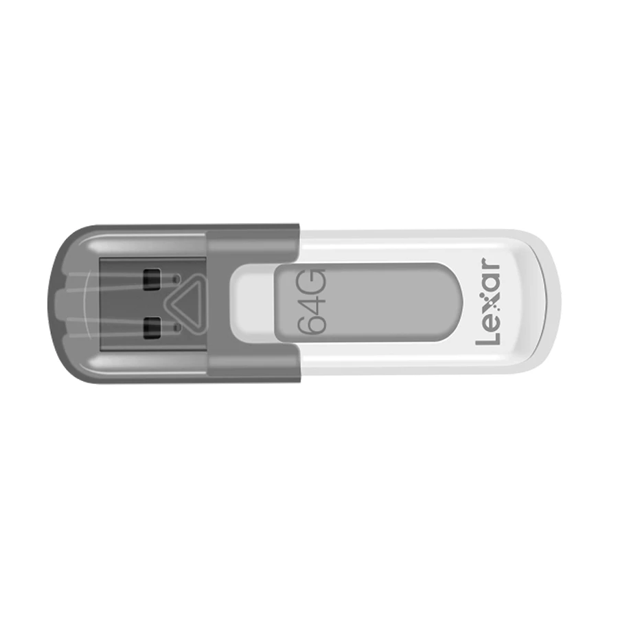 Lexar JumpDrive V100 64GB USB 3.2 Gen 1 White-Gray Pen Drive