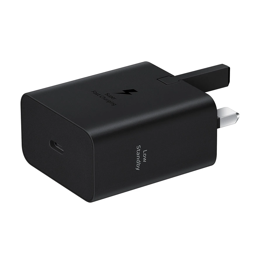 Samsung T4511 45W USB-C Wall Charger Black Without Cable (3 Pin, UK)