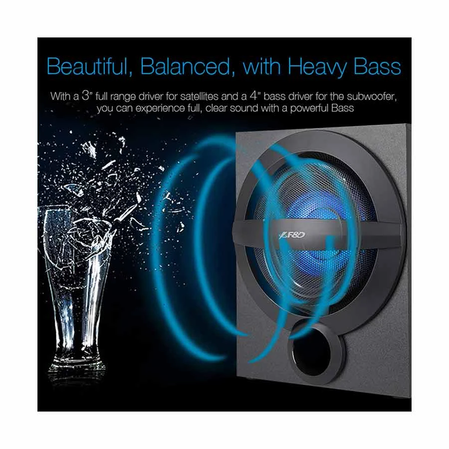 F&D A140X 2:1 Bluetooth Multimedia Speaker