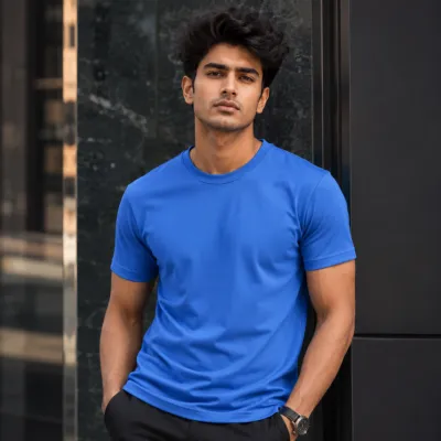 Premium blue Jersey T-Shirt – Lightweight & Breathable
