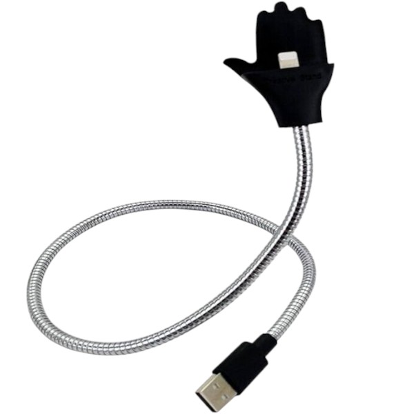Flexible Metal USB Charging Cable & Mobile Stand