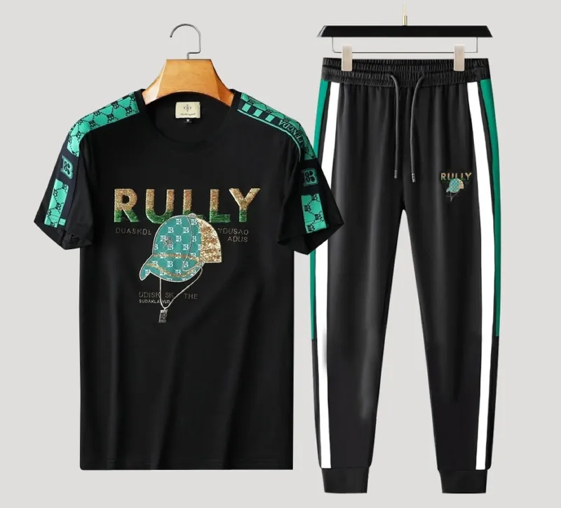 Men's Mesh Jersey T-Shirt and Trouser Combo, 2 Colours