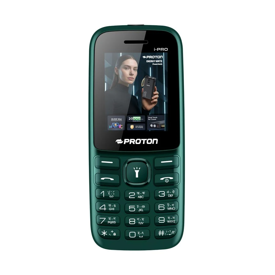 Proton i-Pro Green Feature Phone (Dual Sim)