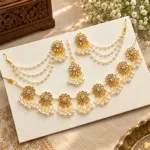 Premium Kundan and Pearl 4-in-1 Jewellery Combo Set