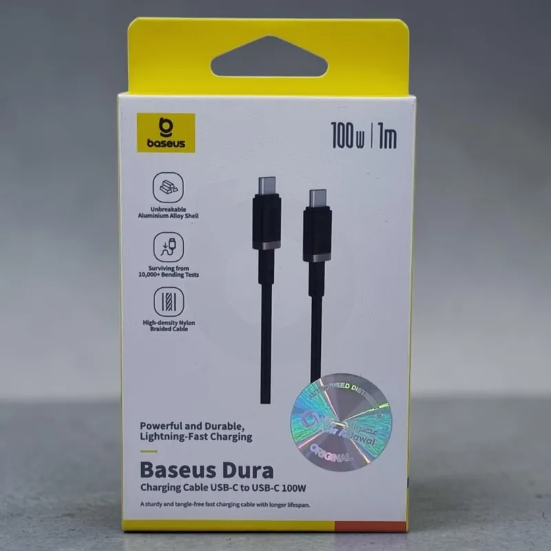 Baseus Dura USB-C to USB-C 100W Charging Cable (1m)