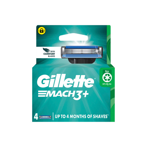 Gillete Mach3 + Skin Comfort Razor Blade - 4 Cartridges (Vietnam)