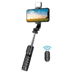 Selfie Stick With LED Light & Remote (WiWu SE002)