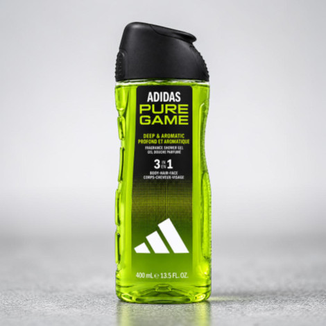Adidas Pure Game Deep & Aromatic 3 In 1 Fragrance Shower Gel 400ml (Spain)