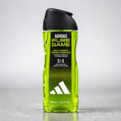Adidas Pure Game Deep & Aromatic 3 In 1 Fragrance Shower Gel 400ml (Spain)