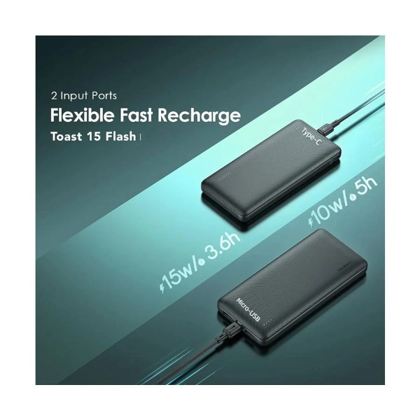 Oraimo Toast 15 10000mAh 15W Black Power Bank
