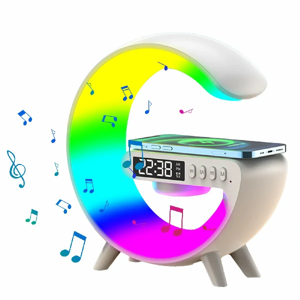 G63 Atmosphere RGB Light Bluetooth Speaker With Wireless Charging