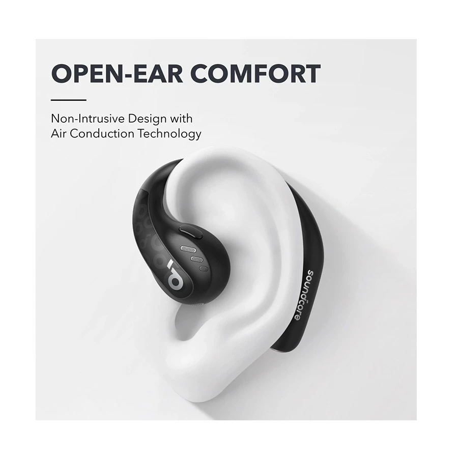 Anker Soundcore AeroFit Pro Midnight Black Bluetooth Open-Ear Earbuds