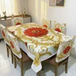 China Premium 3D Print Table Cloth Set