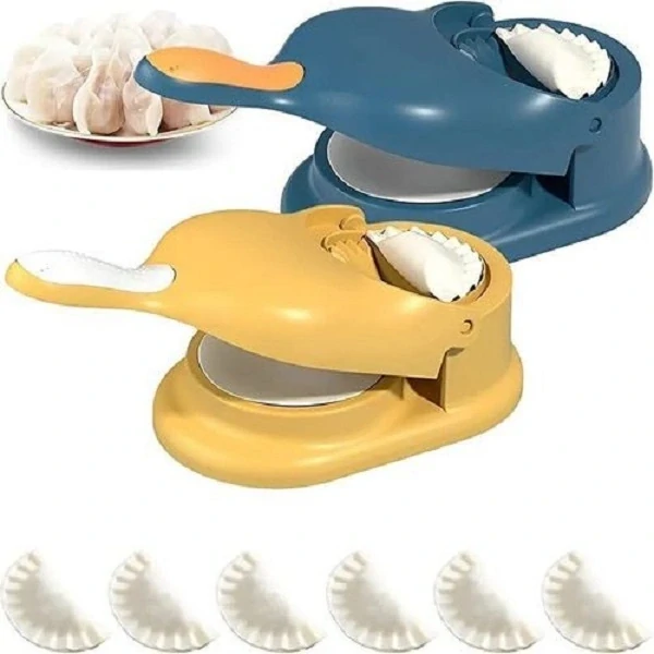 2 in 1 Manual Pitha And Dumpling Maker- Blue Color