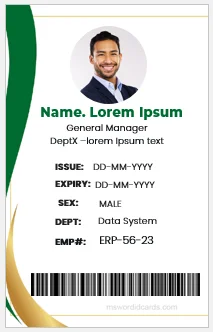 Customize ID Card UV Print (only card)
