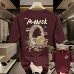 Men's DTF Print Drop Shoulder T-Shirt, Sizes M to XXL