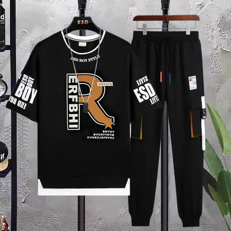 Men's Jersey Half Sleeve T-Shirt and Trouser Combo, 5 Colours