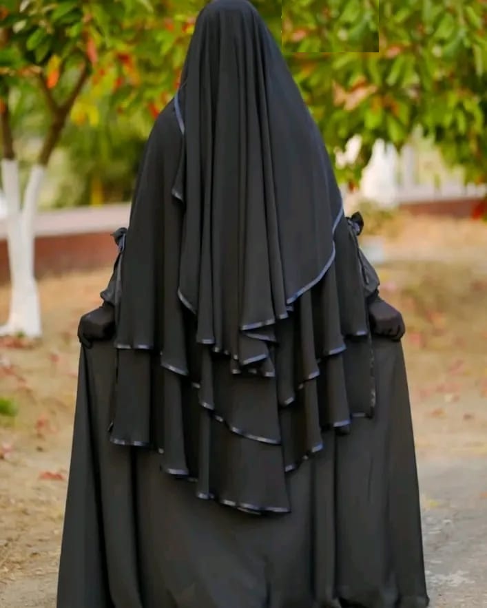 Cherry Fabric Borka, Hijab and Niqab Set, 5 Colours