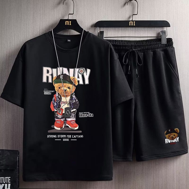 Men's 160 GSM Mesh T-Shirt and Shorts Set, 6 Colours, M to XL
