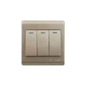 NT blu-ray Primo Golden 3 Gang 1/2 Way Switch