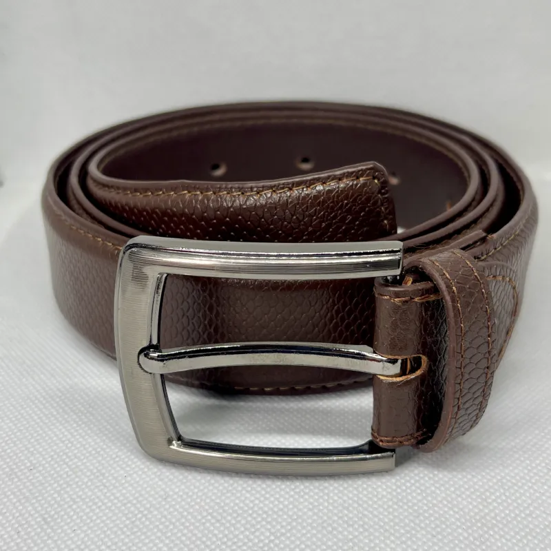 Leather belt for men