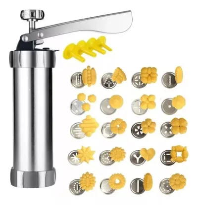 Stainless Steel Biscuit Maker with 20 Shape Molds
