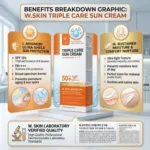 W.Skin Laboratory Triple Care Sun Cream SPF50+ PA+++ 60g (Korea)