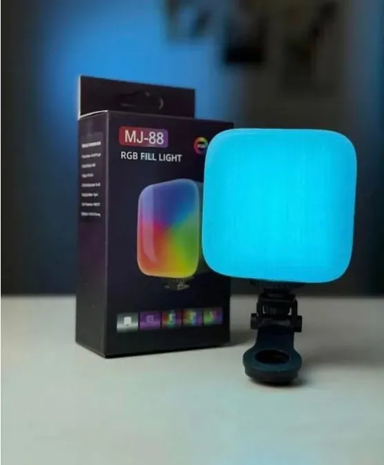 MJ-88 RGB Fill Light with Touch Control & Multi-Mount Clip