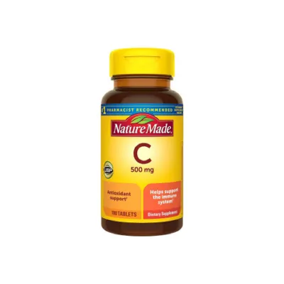 Nature Made Vitamin C Supplement 500mg 100 Tablets (USA)