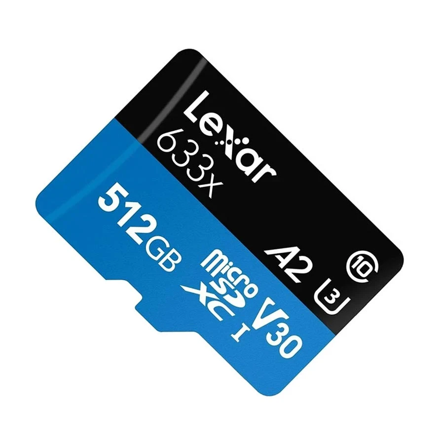 Lexar High-Performance 633x 512GB microSD Memory Card with Adapter