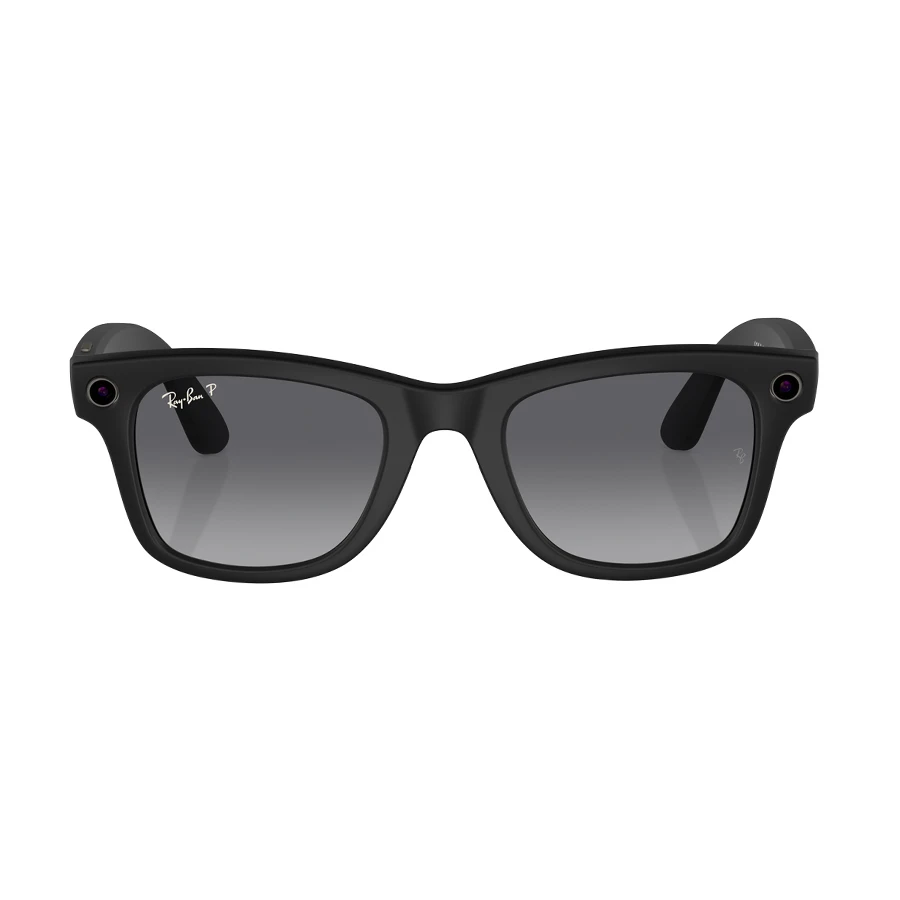 Meta Ray-Ban Wayfarer Gen 1 Smart Glasses Matte Black Polarized Lens