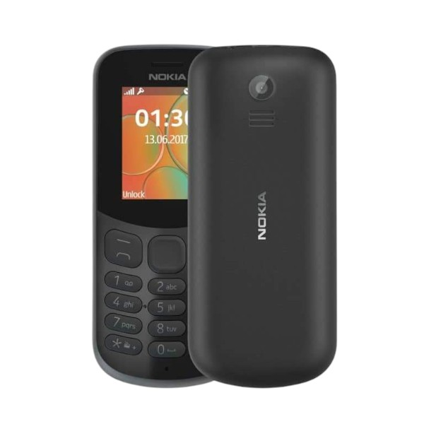 Nokia 130(2017) Dual Sim Black Colour Mobile Phone (New)