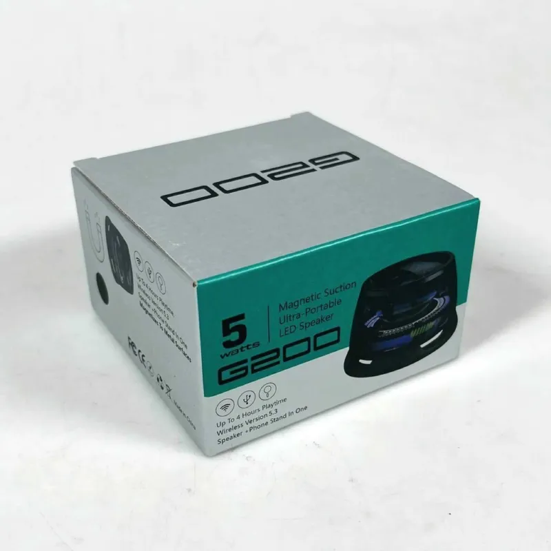 g200 Magnetic Suction Ultra-Portable LED Speaker