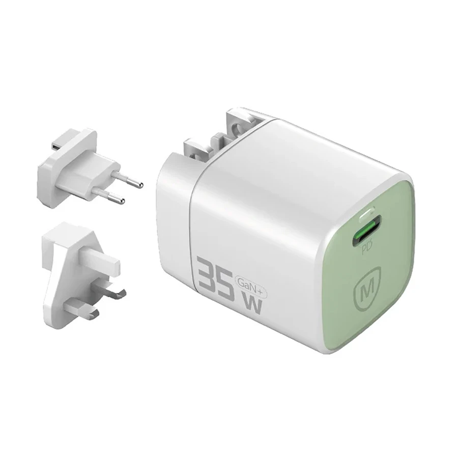 Micropack MWC-135 35W USB-C Charger Green (US, EU & UK)