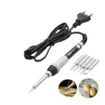 New V908 60W Adjustable Temperature Electric Soldering Rework Repair Tool with 5pcs Solder Tips