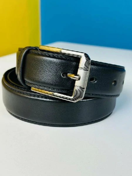 Genuine Leather Belt- Black (GearUp1006)