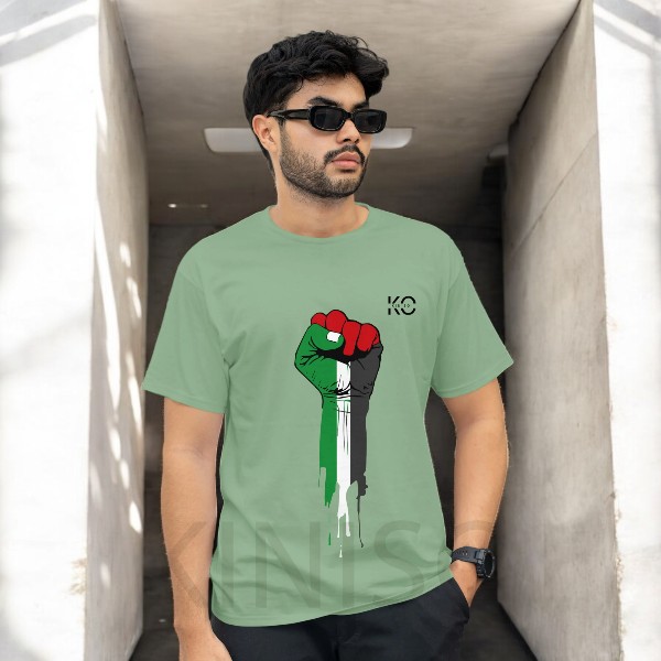 Islamic T-shirt – Palestine – Modest Men’s Crew Neck Half Sleeve tshirt