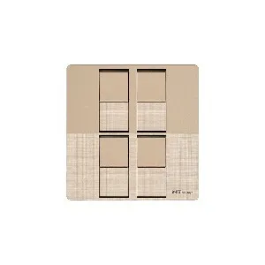 NT blu-ray Chrome Golden 4 Gang1/2 Way Switch