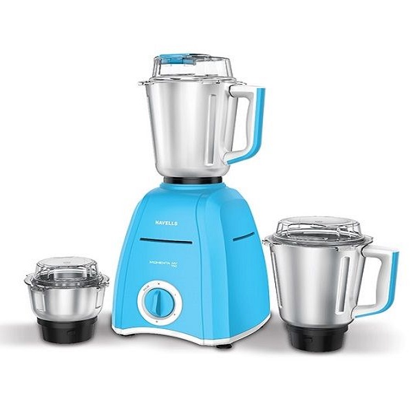 Havells Momenta NV 750W Sky Blue Mixer Grinder With 3 Jars